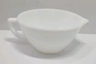 Vintage Anchor Hocking Fire-King Milk Glass Batter Bowl With Pour Spout D Handle
