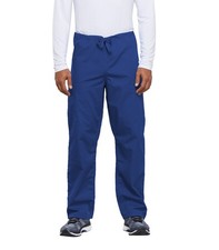 Scrubs Cherokee Workwear Men's Drawstring Pant 4100 ROYW Royal Free Shipping