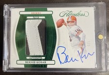 2024 Panini Flawless - Patch Autographs Bernie Kosar #PA-BKR GREEN /5 (AU, MEM)