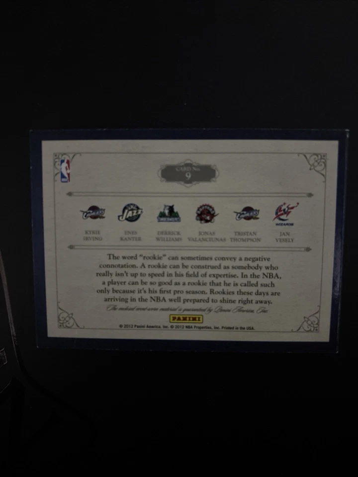 2012-13 Panini Preferred /249 Rookies Booklet Kyrie Irving Kanter Thompson Enes - Image 3 of 4