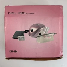 Pro Nail Drill Machine 35,000 RPM Brushless Nail Drill w/ Foot Pedal NO BITS