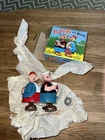 New In Box 1964 Vintage Marx Popeye & Wimpy Walk-a-Way Toy in Box Ramp Walker