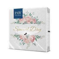 Servietten 3-Lagig 33X33Cm 20 Stk. PAW Deko Hochzeit Party Feier