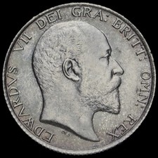 1902 Edward VII Silver Shilling, G/EF