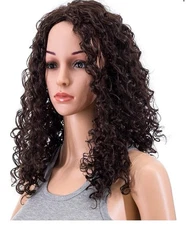 20-Inch Long Big Bouffant Curly Wigs for Women Synthetic Heat Resistant Fiber...