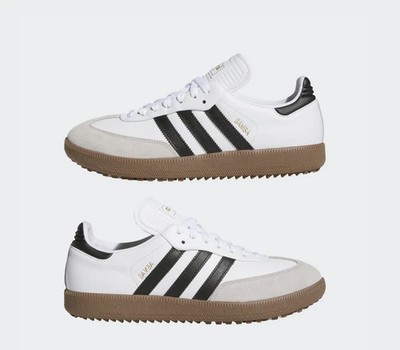 Adidas Mens Sz 7/ Womens 8 Samba Spikeless Golf White Black Gum JH6149 nby