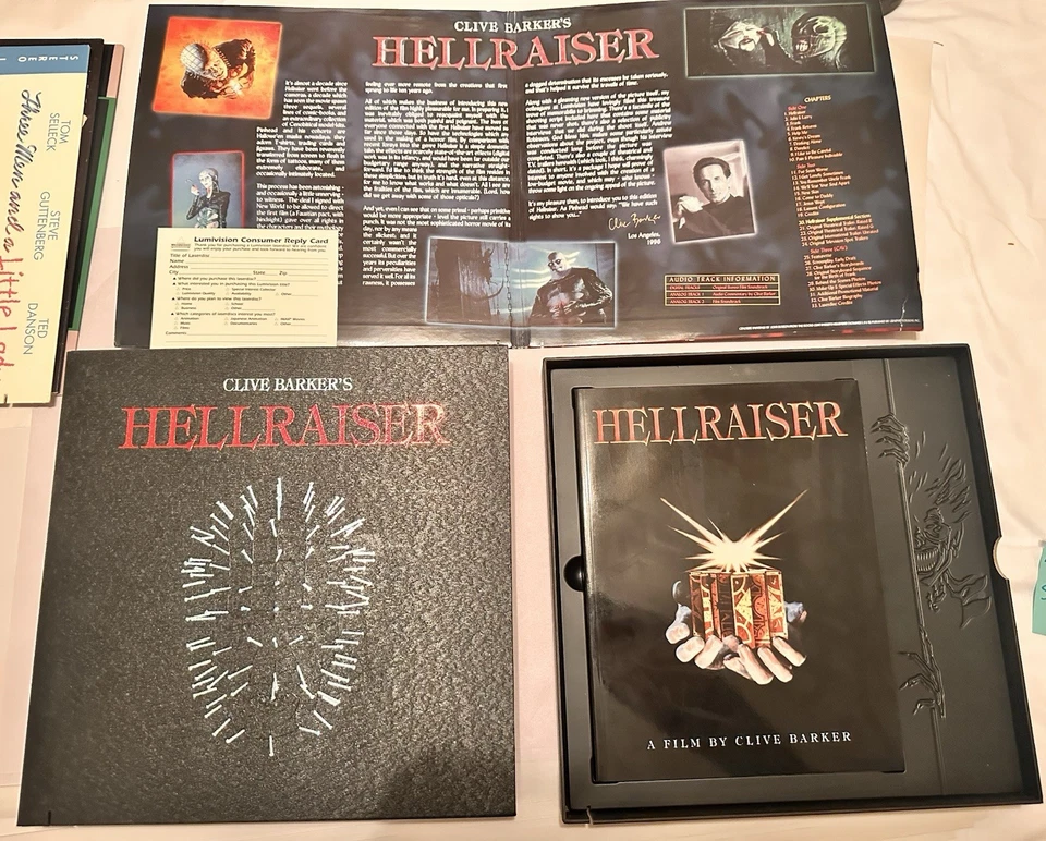 Hellraiser Deluxe Collectors Edition, Bloodline Horror Laserdisc 1980s #527/2500 - Image 4 of 4
