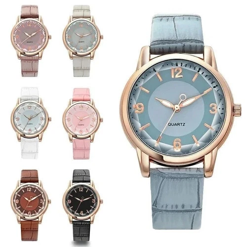 Watch for Ladies Women Girls Leather Strap Fashion Wristwatch Gift - Picture 1 of 19