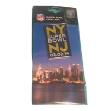 NFL Super Bowl (48) XLVIII - "NY SUPER BOWL NJ 02.02.14" Lapel Pin