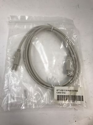 Cable Matters 200001 USB Cable 2.0A Male - B Male 6ft
