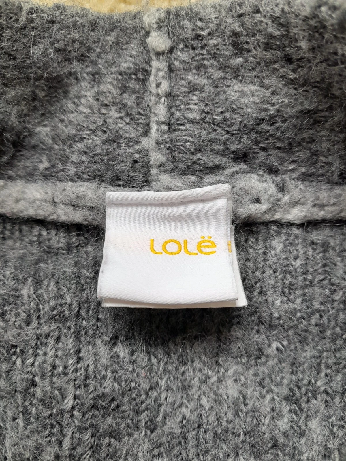 lole open front wool blend sweater