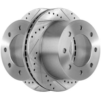 Rear Brake Disc Rotors for Chevy Chevrolet Silverado 3500 HD GMC Sierra 11-19