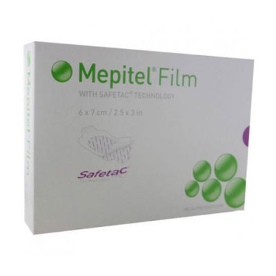 Mepitel Folie Transparentfolie Verbände 6,5 cm x 7 cm (10er Pack)