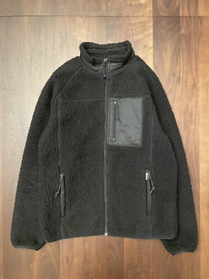 Carhartt WIP Work In Progress Sherpa Jacket Size M Black Great Condition