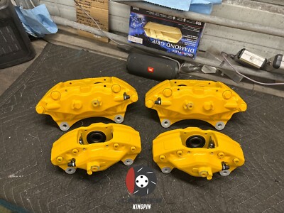 Subaru STi Front Rear Set Calipers 4 Piston Red Impreza WRX 08-17