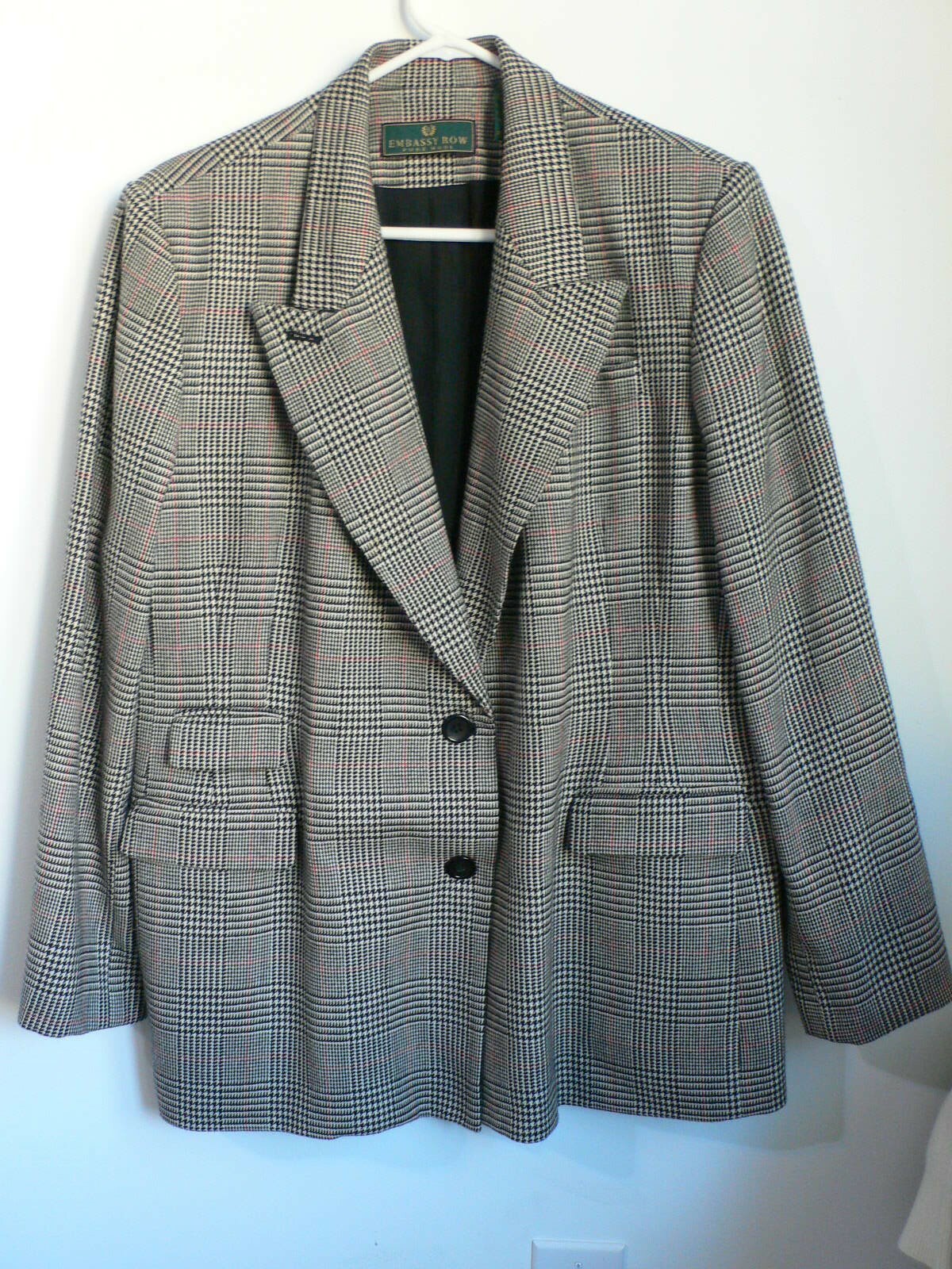 FILA Giacca blazer in lana Embassy Row vintage pura NUOVA taglia 12