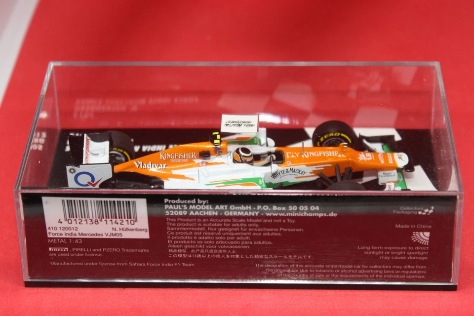 1/43 Force India Mercedes VJM05 (2012) - #12 N. Hülkenberg - MINICHAMPS - Immagine 3 di 3