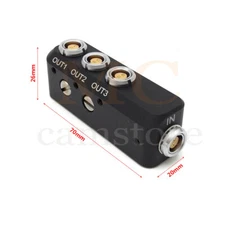 0B 2 pin 1 to 3 0B 2-Pin Converter Power Splitter Cable Adapter Distributor