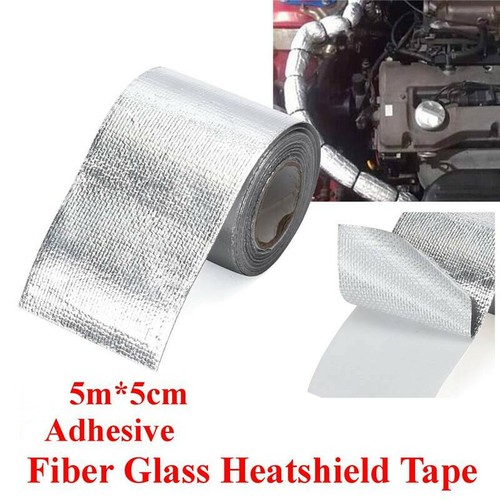 BOMEI PACK Adhesive Aluminum Foil Heat Shield Tape Barrier 3 In X 66 Ft Fiberglass Thermal Insulation Reflective Material High Temp Protection - Foto 3