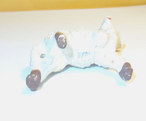 1 OLD VINTAGE COMPOSITE NATIVITY SCENE CRECHE SHEEP ANIMAL FIGURINE BROKEN LEG - Picture 2 of 3