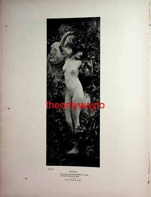 Daphne (W Q Orchardson auf Rückseite), Buchillustration (Druck), 1895