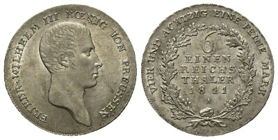 Br.-Preussen - Friedrich Wilhelm III. - 1797-1840 - 1/6 Taler 1811 A - vz-st