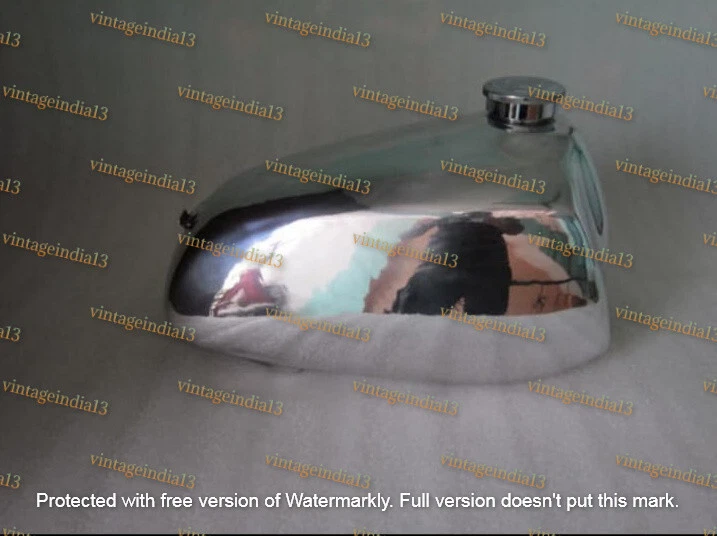 Suzuki RM250 RM400 1978 tanque de combustible de aluminio pulido Rm 250 400 78 Ahrma 1go Foto 2 de 4