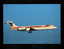 Aviation Airplane Airline postcard Leconte #698 Iberia MD87 Paris Orly