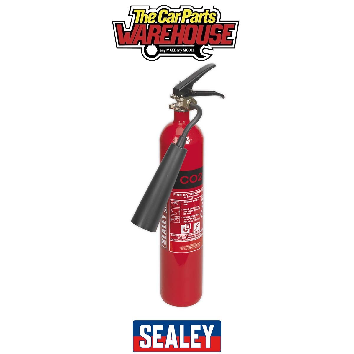 Sealey SCDE02 Carbon Dioxide Fire Extinguisher 2kg
