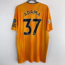 Wolverhampton 2019/2020 Adidas Home Football Shirt Soccer Jersey XL Adama Traore