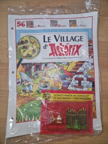 Village Astérix  N°56 Cetautomatix Au Banquet Figurines En Plomb Neuf Atlas 2005 - Foto 1 di 1