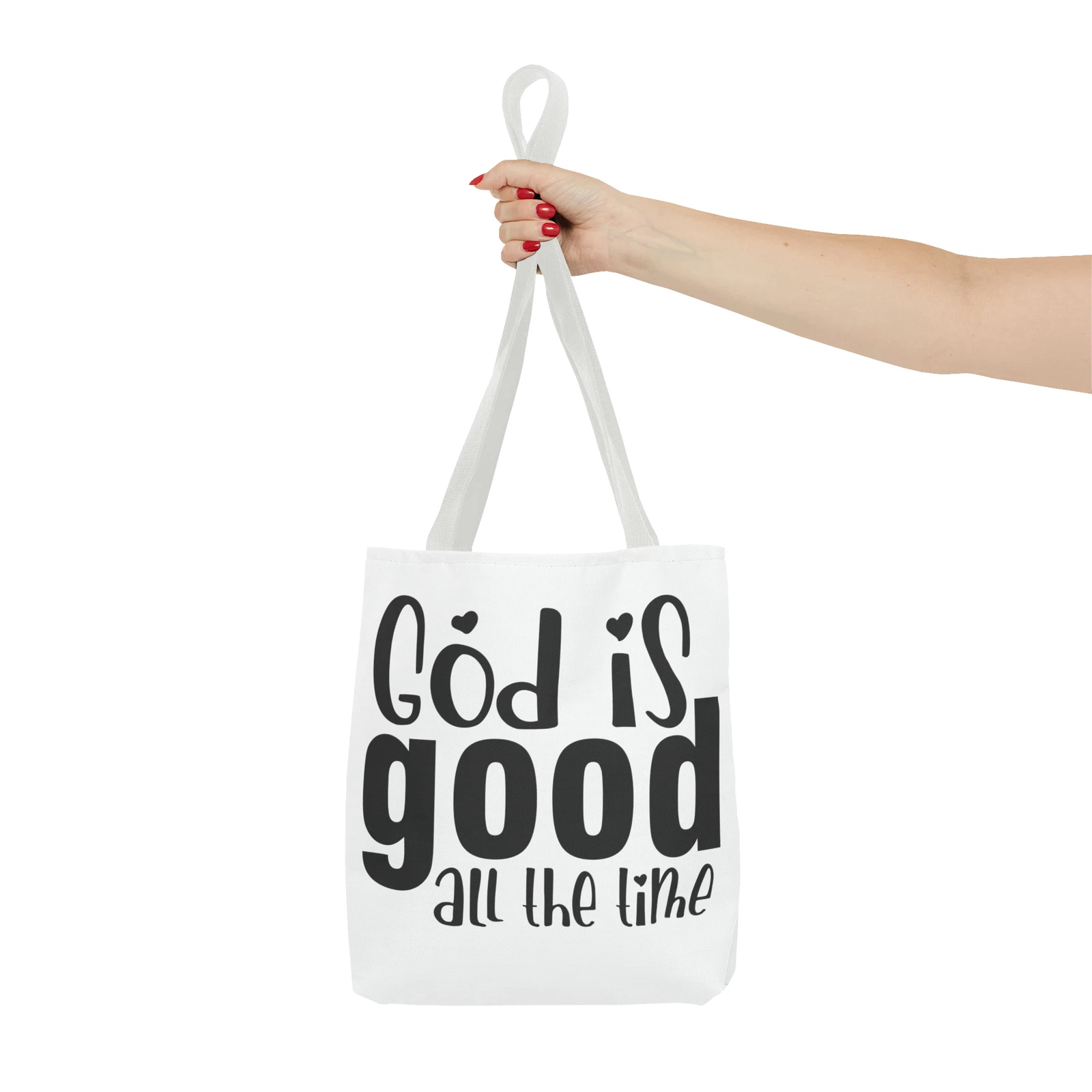 God is Good All the Time Tote Bag (AOP)