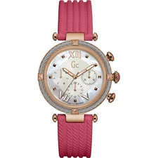Guess Collection CableChic MOP 38mm Pink Band Women's Watch Y16010L1