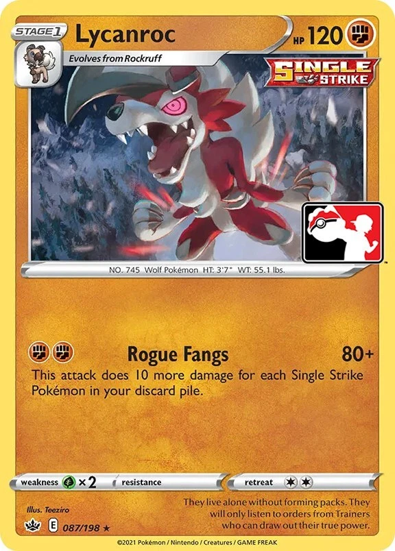Lycanroc 087/198 Prize Pack Series Cards