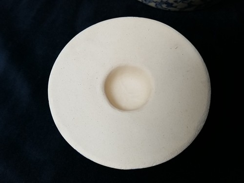 RRP Robinson Ransbottom Blue Spongeware 1 Qt. Bean Pot Roseville Ohio Pottery - Picture 3 of 9