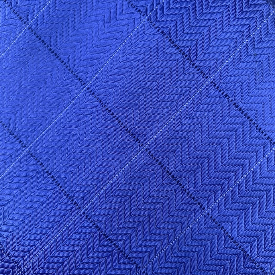 Corbata para hombre Donald J. Trump azul 100 % seda ancha geométrica clásica Foto 3 de 4