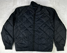 i5 Apparel Plain Quilted Bomber Jacket Mens M Full Zip Gorpcore Padded VTG 90s