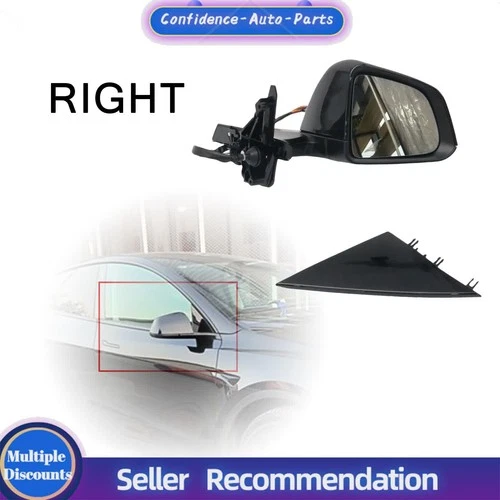 Fit For 2020-2023 Tesla Model Y Front Right Auto Dimming Mirror Assembly Black