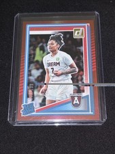 2025 Panini Donruss WNBA - Rated Rookie Te-Hina Paopao #91 Holo Red /299 (RC)