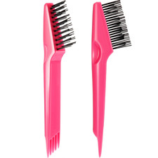 2 Pcs Hair Brush Cleaner Tool 2-in-1, Pink Hairbrush Cleaner for Removing Hair D