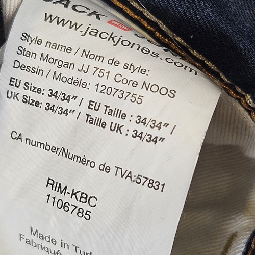 Core by Jack & Jones Men's Stan Twisted Jeans W34 L31 Blue Anti Fit EUC - Bild 19 von 23