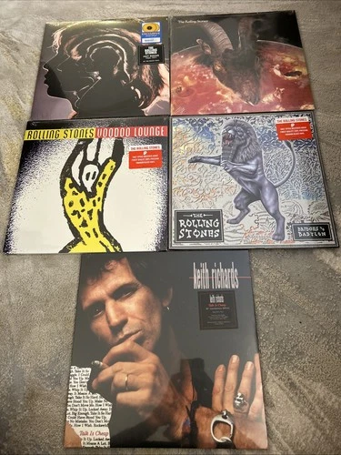 Rolling Stones - 5 Album Vinyl LP Lot - New Sealed 180g Hot Rocks, GOAT head