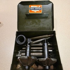 Cross Country Valve Seat Grinder Set Vintage Green Metal Box Usa Made Automotive