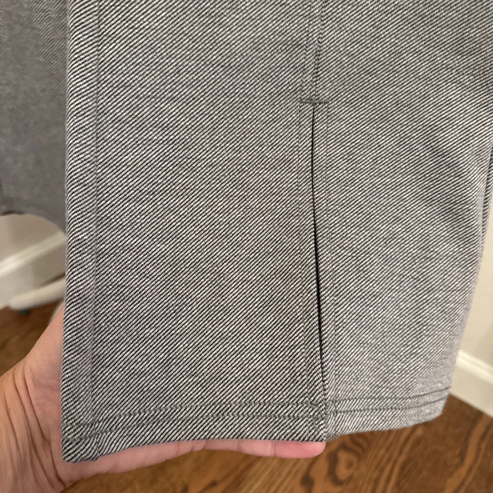 Pantalones para mujer Maeve Anthropologie 10 grises con costuras acampanadas dobladillo trabajo negocios Foto 4 de 4