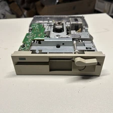 BAD Teac FD-55GFR 1.2MB 5.25" Floppy Disk Drive FDD Beige/Brown w/ Green LED