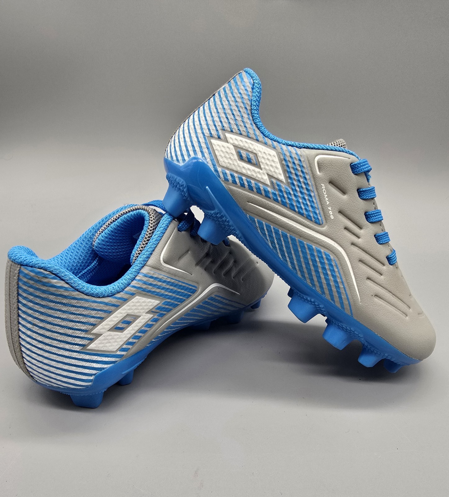 LOTTO ROMA 700 CALZINI TACCHETTI BAMBINO Taglia 9K GRIGIO TEAL. Nuovo