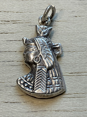 Queen Cleopatra VII Pendant 100% EGYPTIAN HANDMADE 800 STERLING SILVER