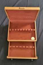 VintageMCGRAW Silverware Flatware Tarnish Proof Storage Chest Wooden Box Drawer 