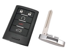 Replacement Key Fob Case Shell Fit for Cadillac CTS XTS Keyless Entry Black