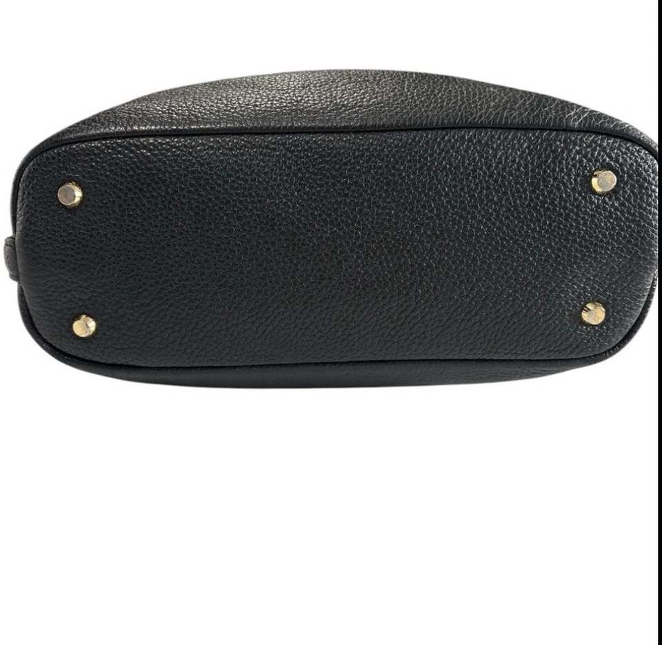 Сумочка-хобо Michael Kors черная наплечная сумка Bedford шагреневая кожа подпоясанная - Изображение 3 из 4